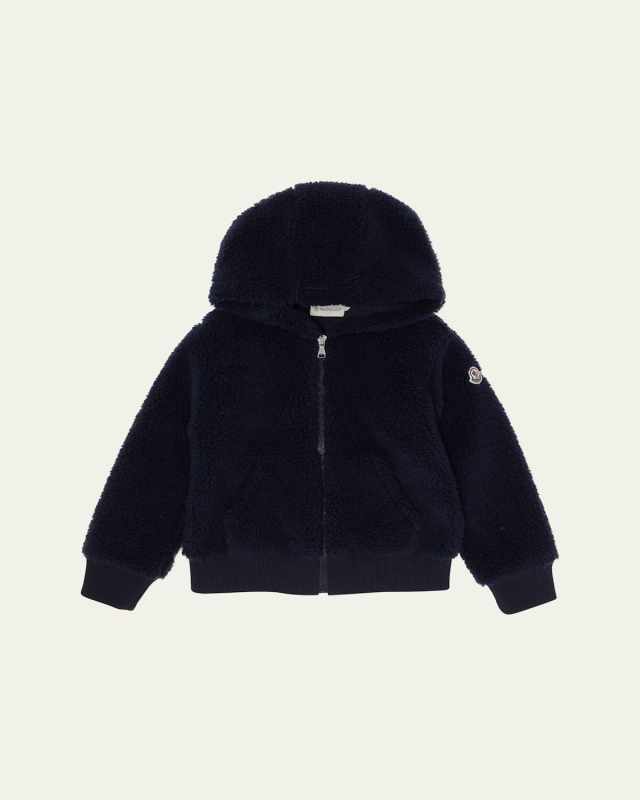 Boy's Teddy Fleece Zip-Front Sweatshirt, Size 4-